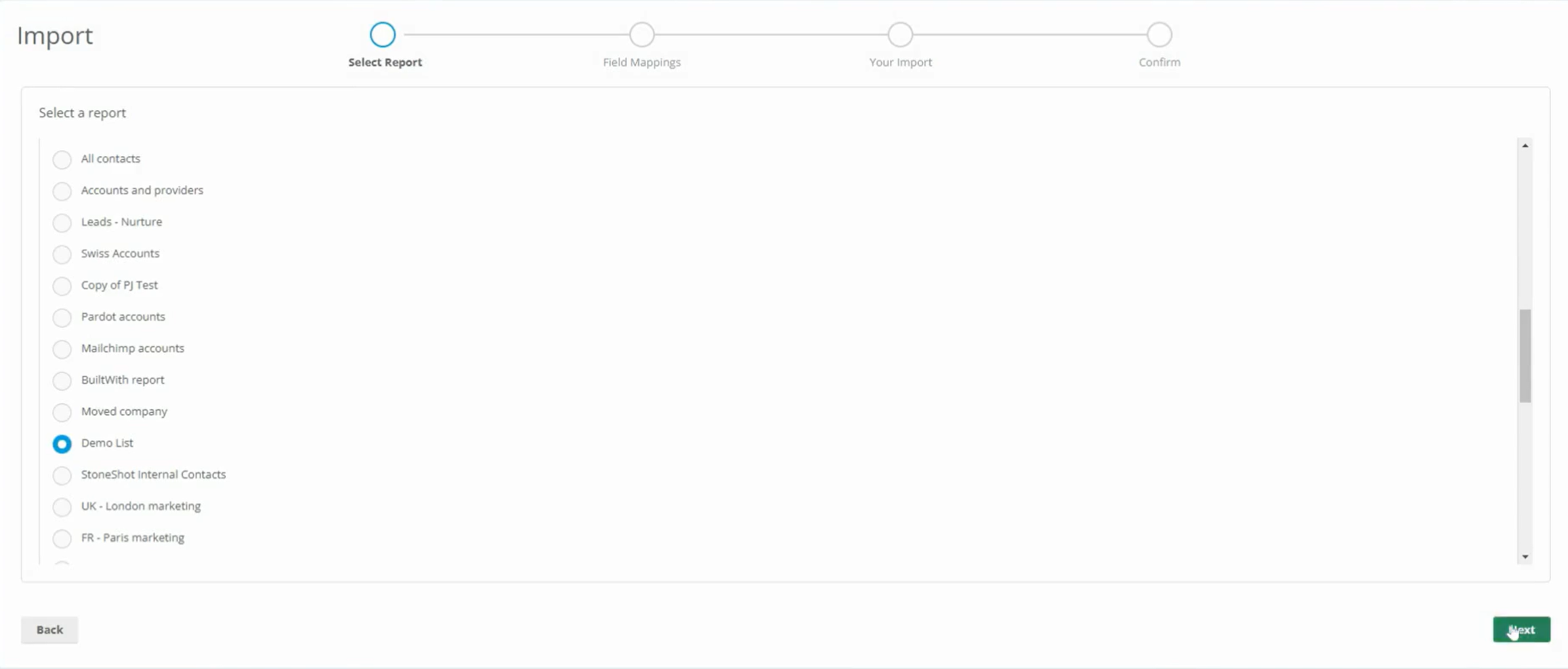 Importing-salesforce-report