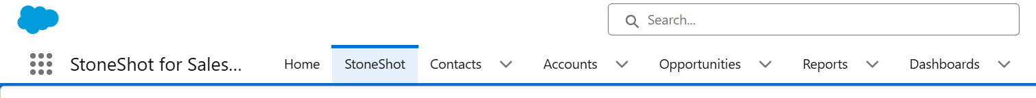 Salesforce navigation