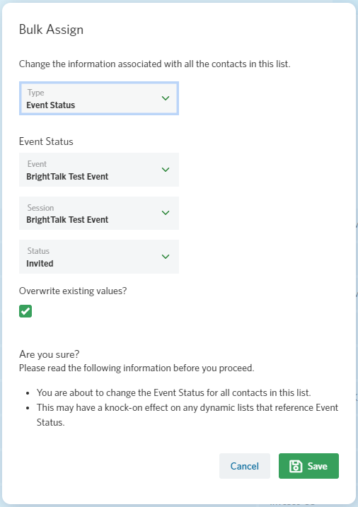 Added contact in events 