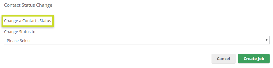 Change contact status