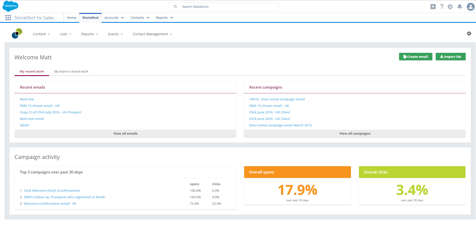 SalesForce integration with StoneShot