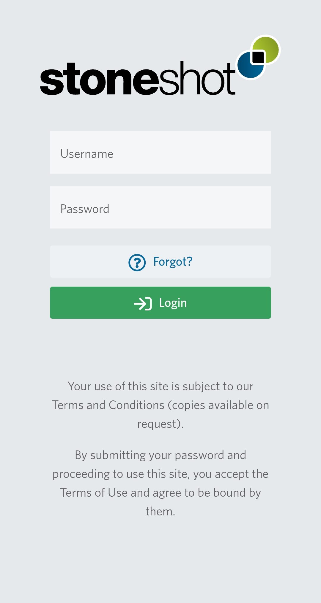 Login to Event Check-In using your StoneShot credentials