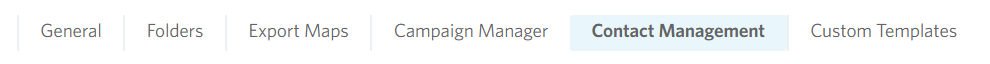 Image of the Contact Management tab in the StoneShot sub-navigation.
